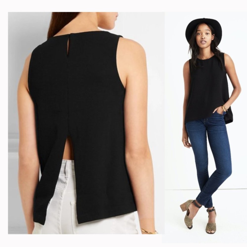 Madewell Daynight Split Back Sleeveless Top